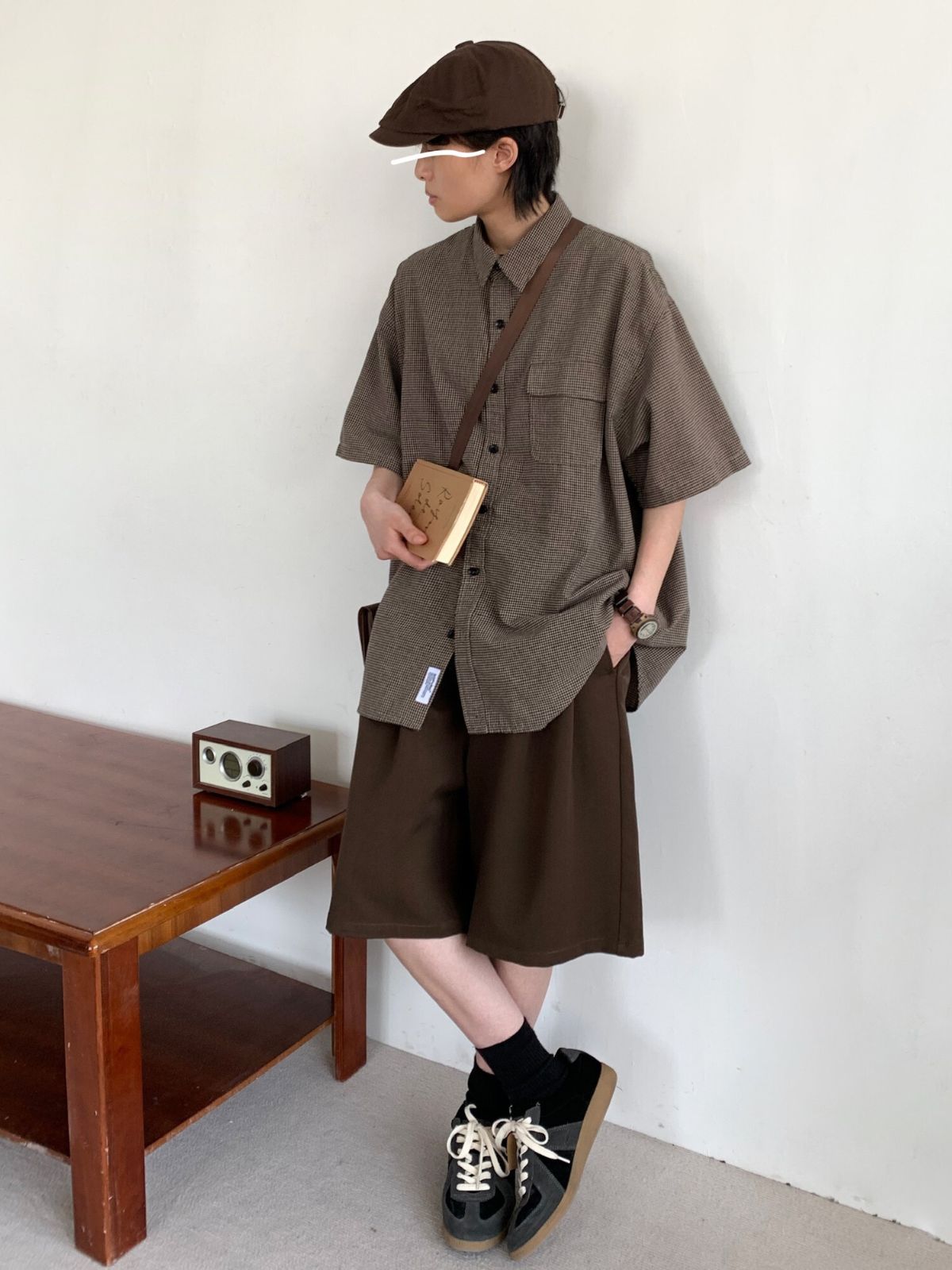 MV Retro Plaid Loose Vintage Shirt