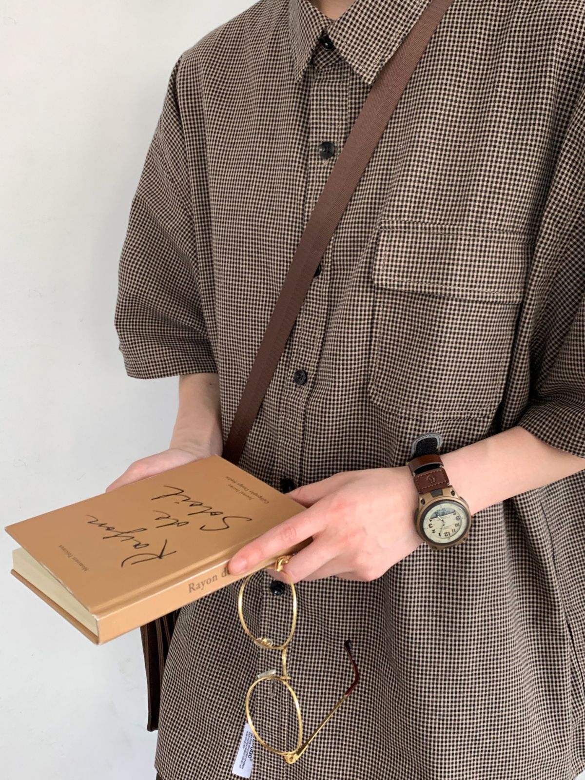 MV Retro Plaid Loose Vintage Shirt