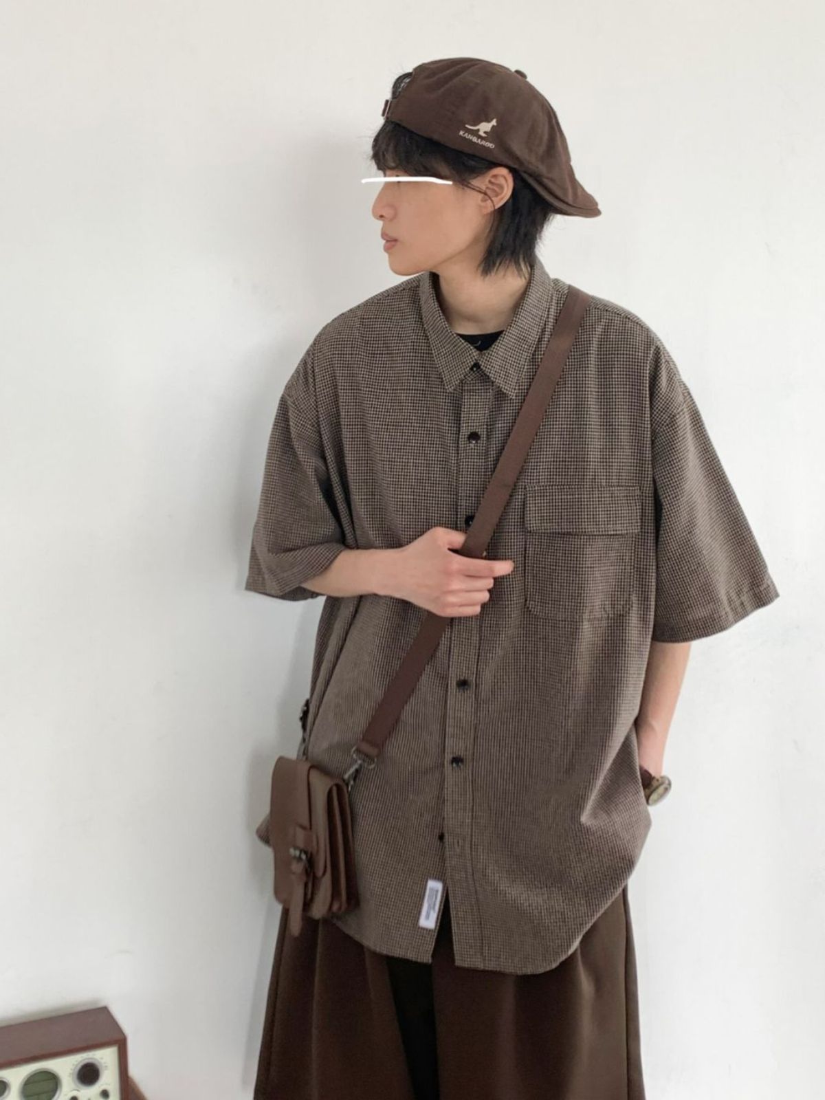 MV Retro Plaid Loose Vintage Shirt
