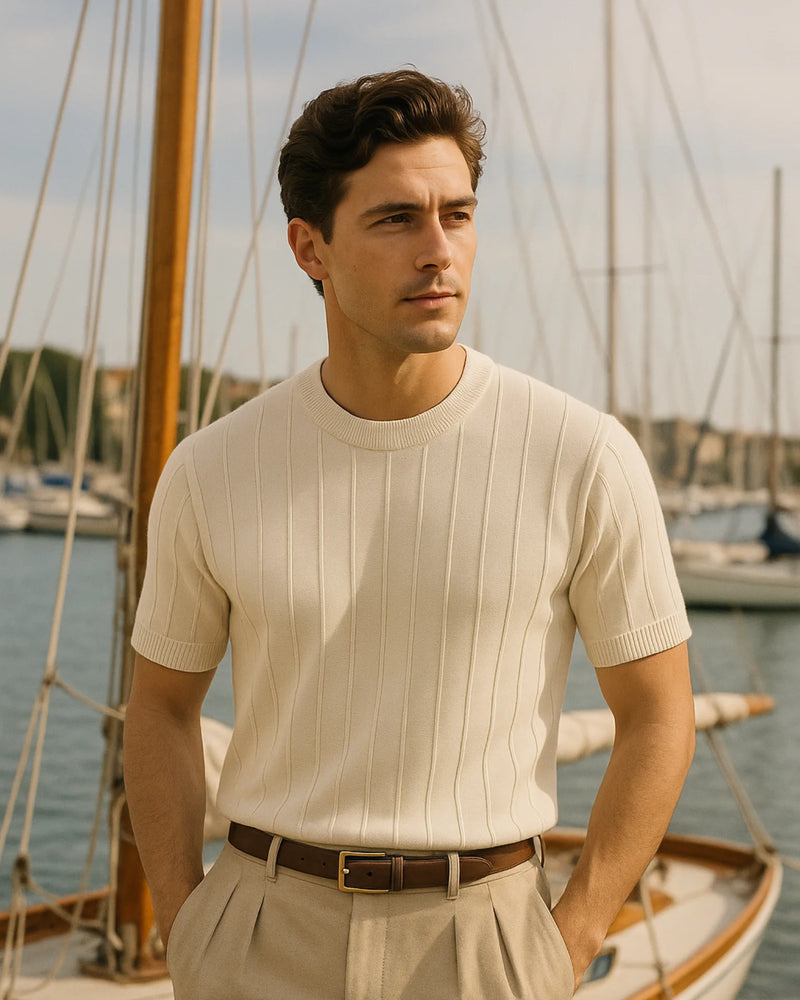 Adriano T-Shirt  - Beige