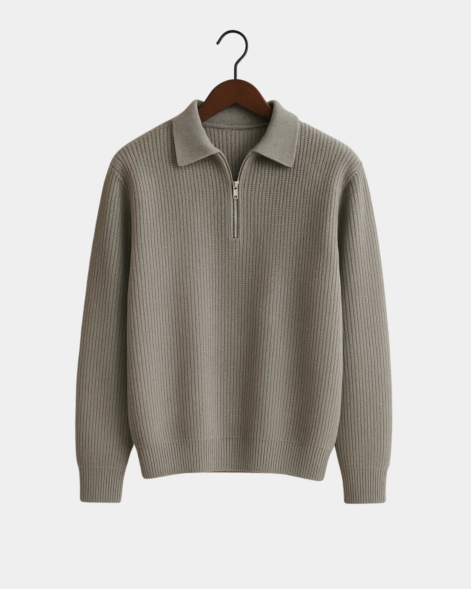 Marco Zip Sweatshirt - Grey