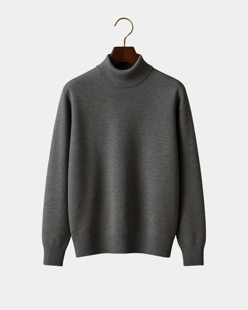 Roberto High Neck Sweatshirt - Grey
