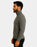 Roberto High Neck Sweatshirt - Grey