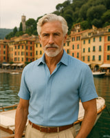 Domenico - Linen Shirt Light Blue