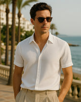 Domenico - Linen Shirt White