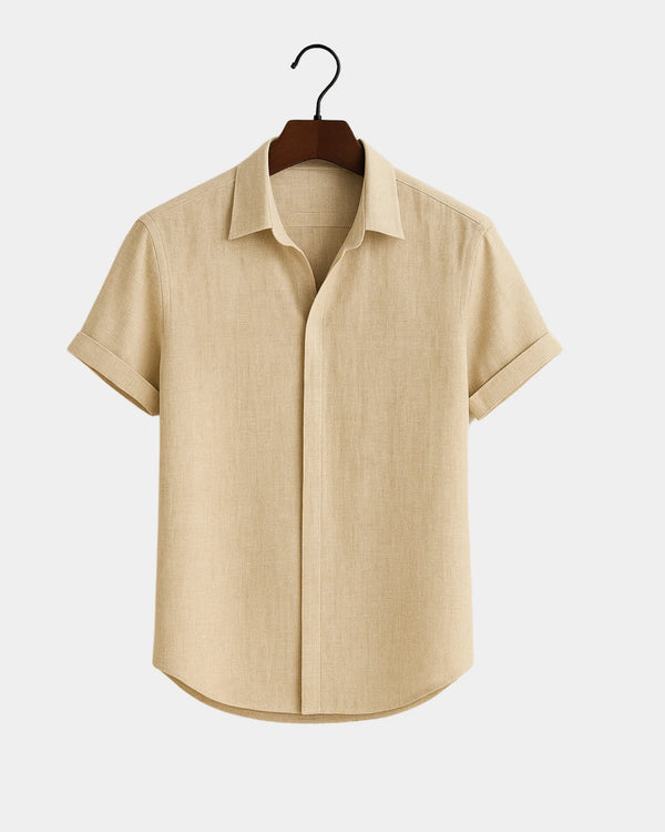 Domenico - Linen Shirt Khaki