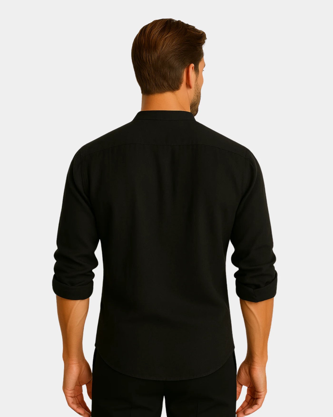 Lorenzo - Linen Shirt Black