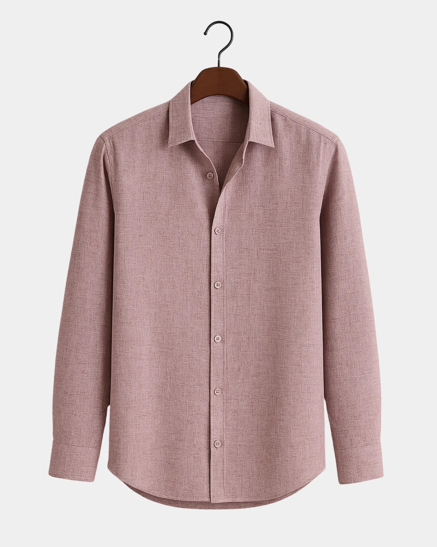Marco - Linen Shirt Dusty Rose