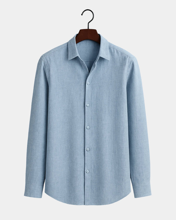 Marco - Linen Shirt Light Blue