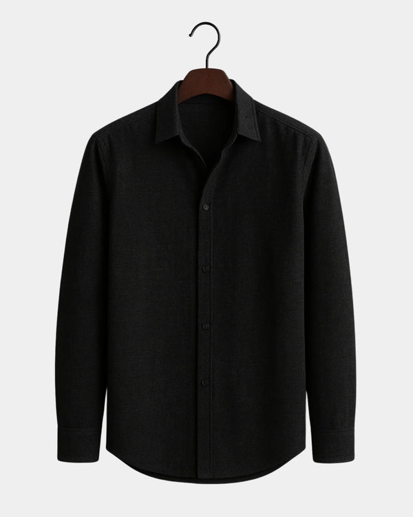 Marco - Linen Shirt Black