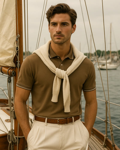 Silvio Polo T-Shirt - Brown